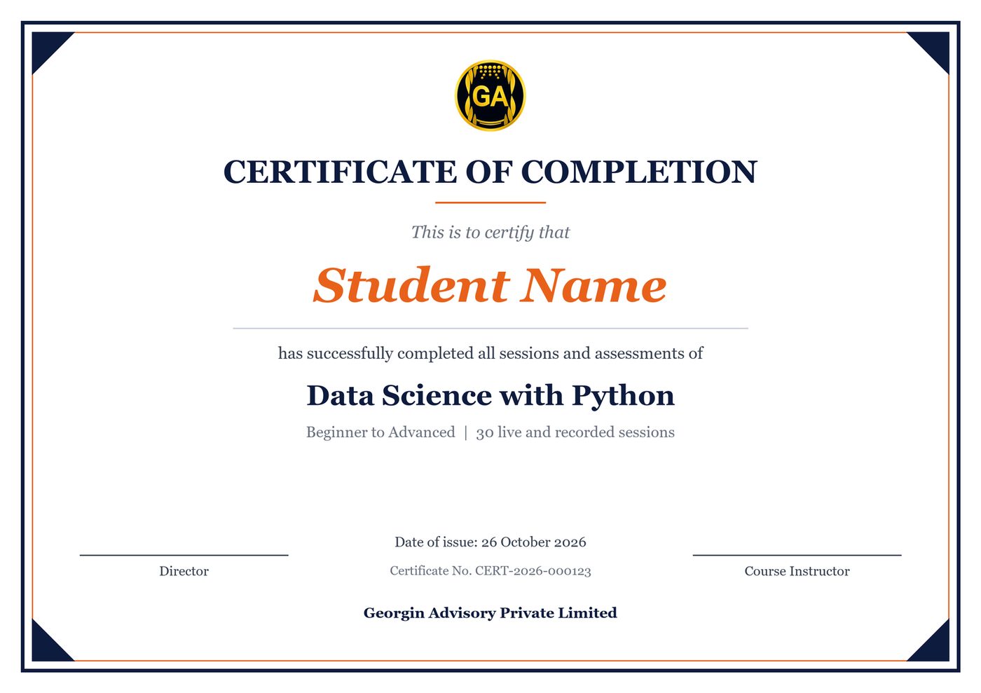 Certificates