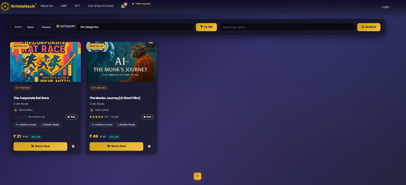Entertainment on demand (OTT)